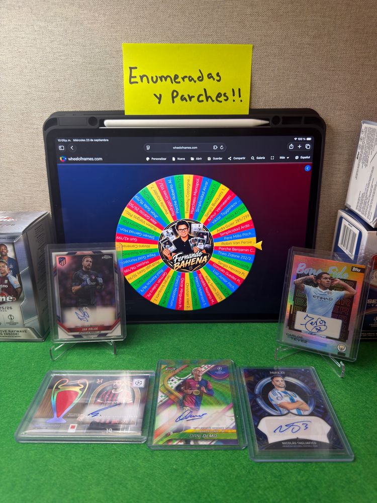 Asta dal vivo: Ruleta a 3€, enumeradas y parche di fernandobahena