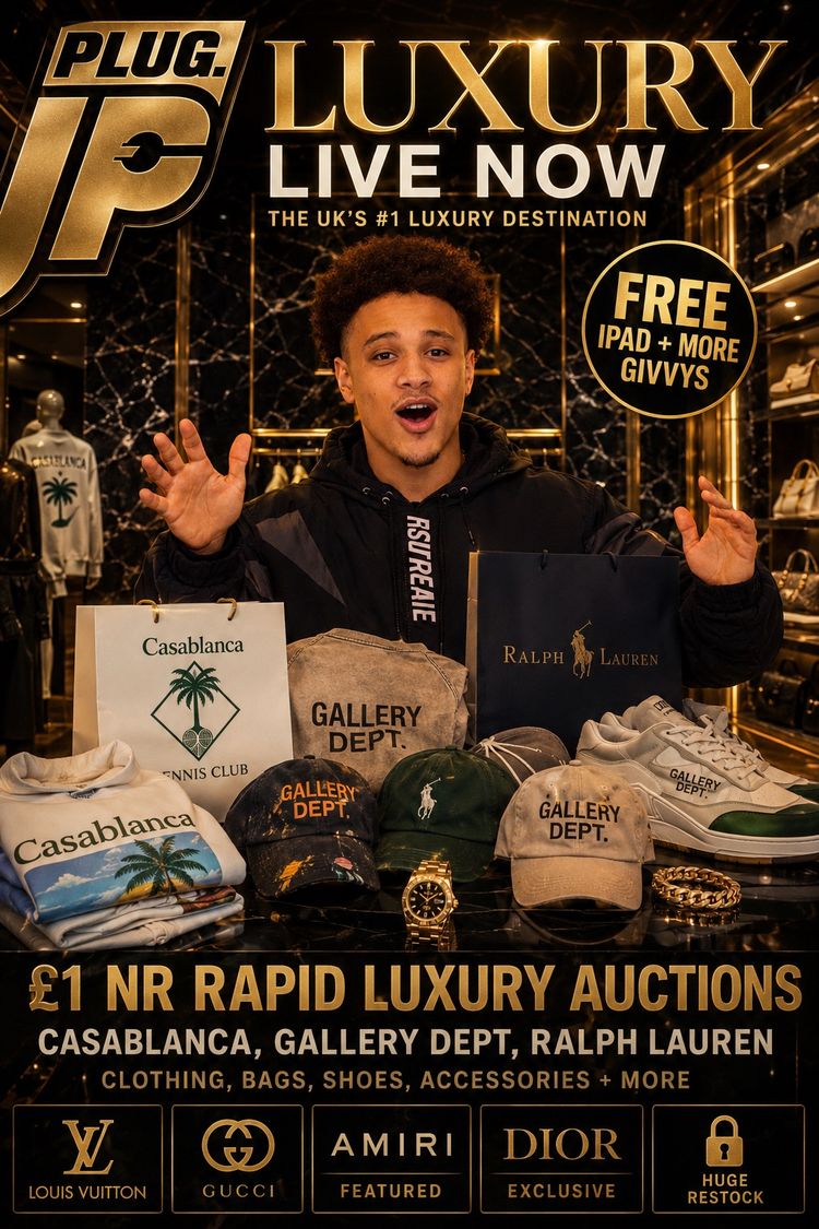 Live auction: £1 sneakers and clothing by plugjp