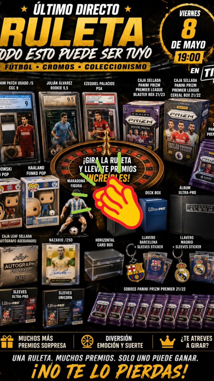Live Trading Cards auction: ULTIMO DIRECTO, EL JUEGO DE LOS NUMEROS by aimar5cards