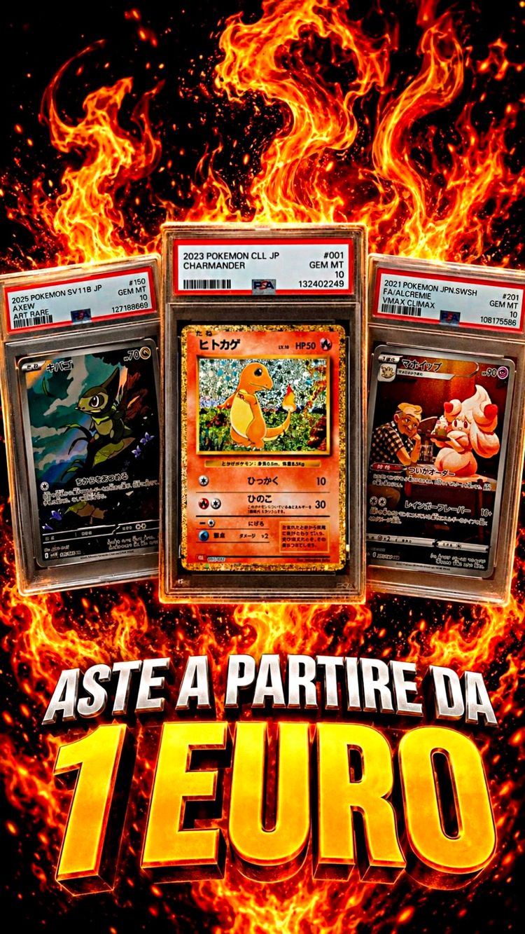 Live Trading Cards auction: Aste Pokémon PSA & Vintage! by pokepazz