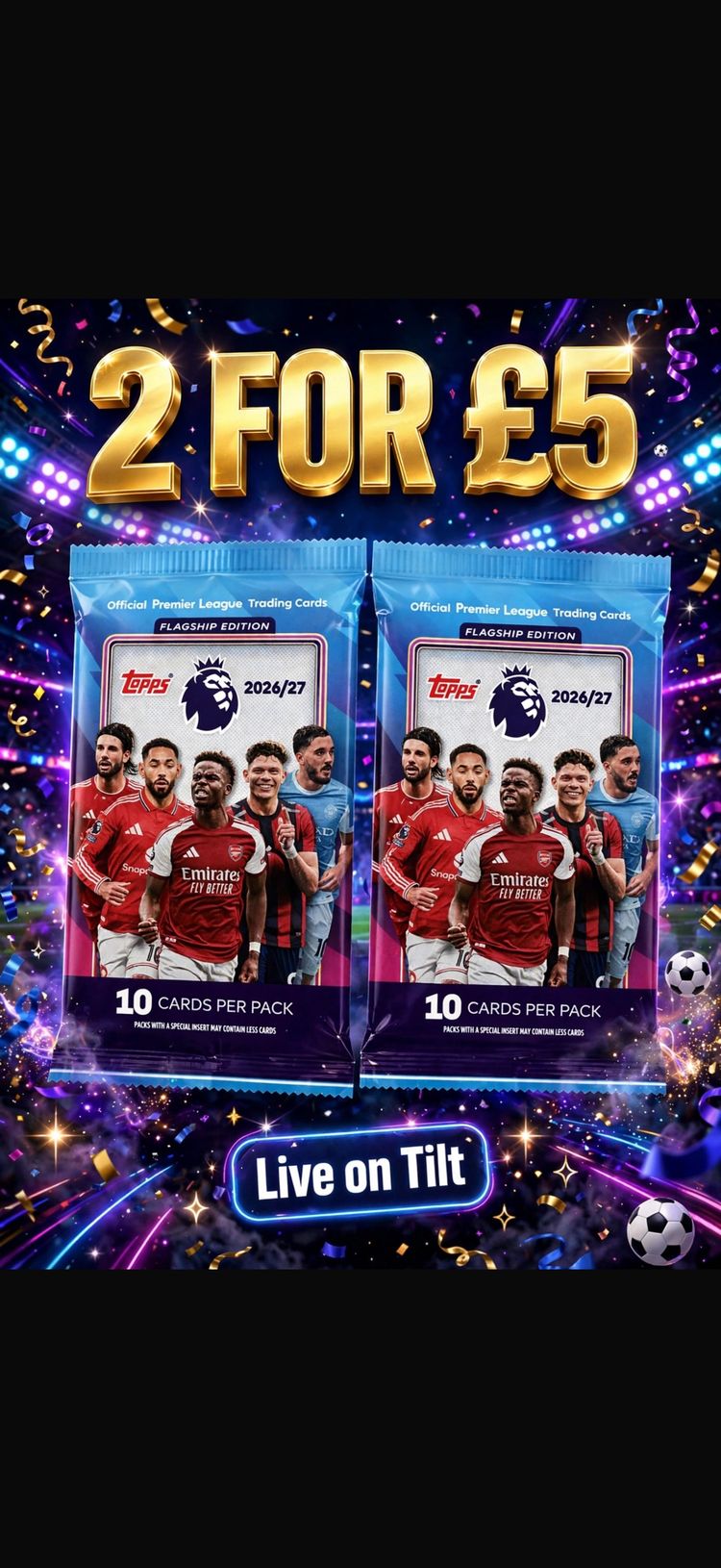 Live auction: 2 packs £5 by raif01