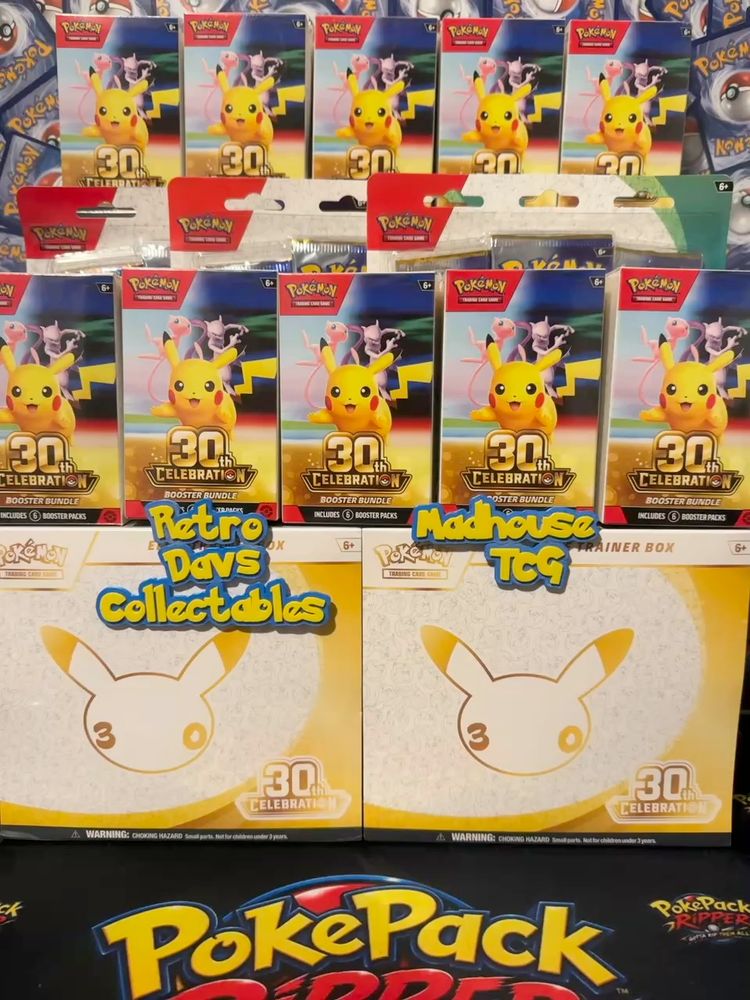 Live auction: 🔥30th & MYSTERY ENGLISH PACKS WITH 30th PRIZES🔥 by pokepackripper