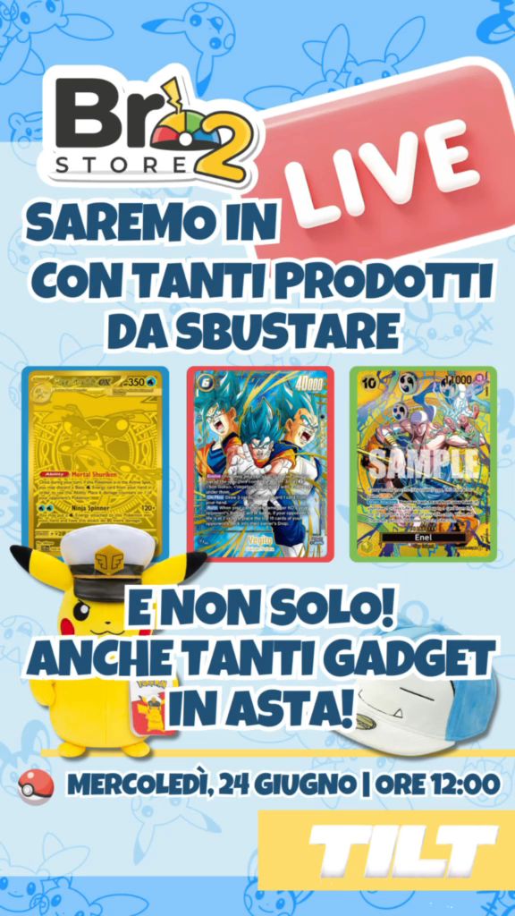 Live Trading Cards auction: 🇮🇹 Claim e tanti prodotti da sbustare Pokémon, One Piece e Dragon Ball con i Bro  by bro2store