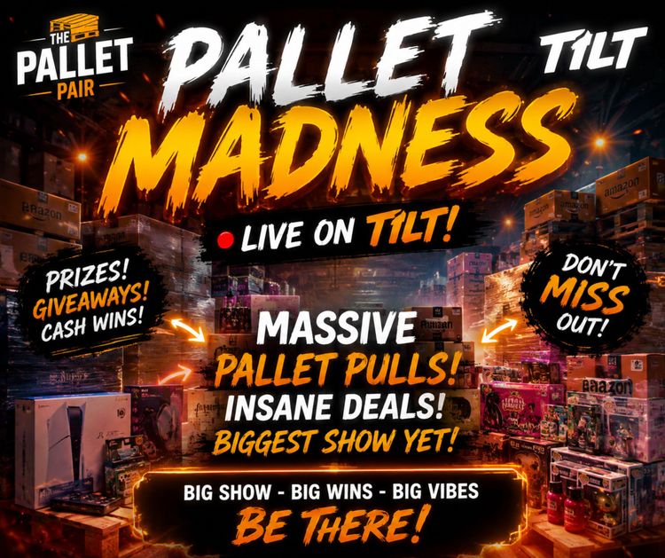 Live Casual auction: £300 CASH GIVVY 🧡Friday Night Madness 💣🔥🤎 by thepalletpair