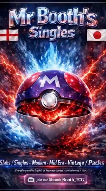 Asta dal vivo: Mr booths singles,Blackwall,slabs di boothtcg
