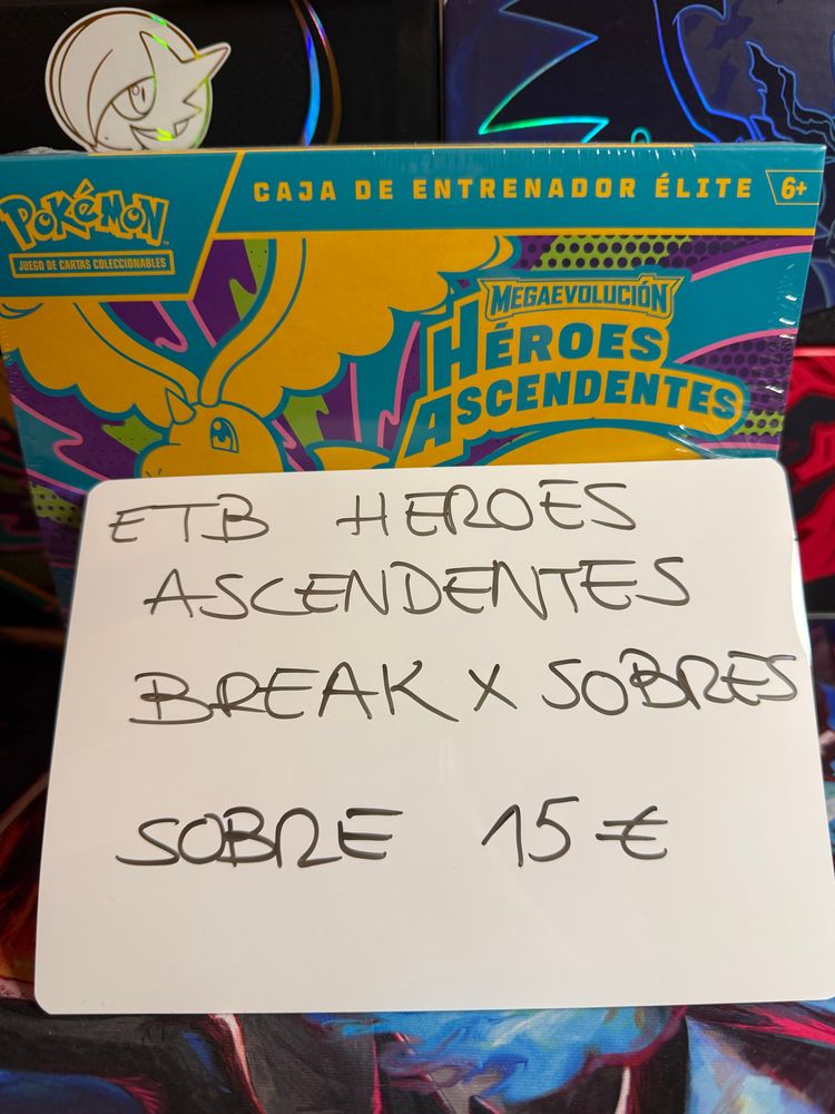 Live auction: BREAK POKEMON ETB HEROES ASCENDENTES by rcdeyatu