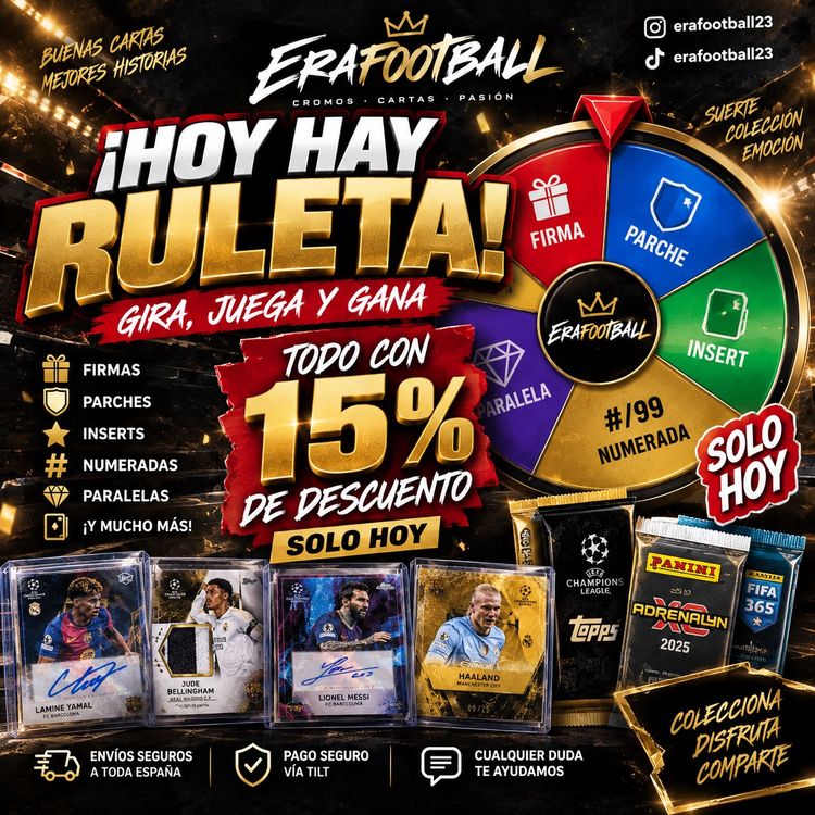 Asta dal vivo: BREAK SOLO 3 EUROS Y RULETA di erafootball