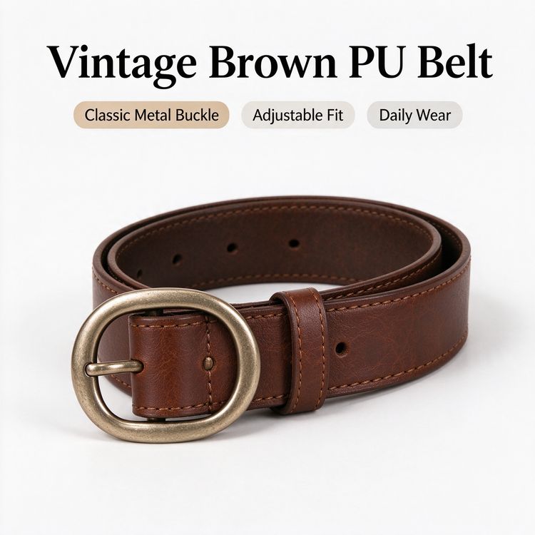 Live auction: Vintage Brown PU Belt by fashion31380