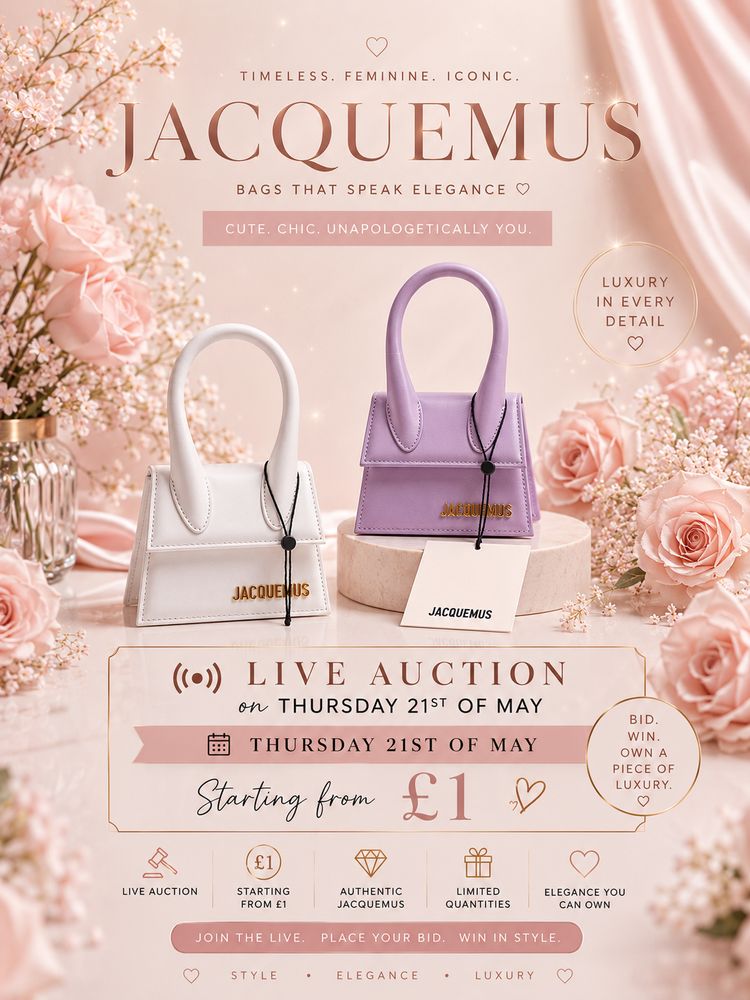 Live Activewear auction: 🚨Luxury Stock Alert🚨- Brand New Jacquemus Bags , Grab them whilst you can✨  by pricedropkicks