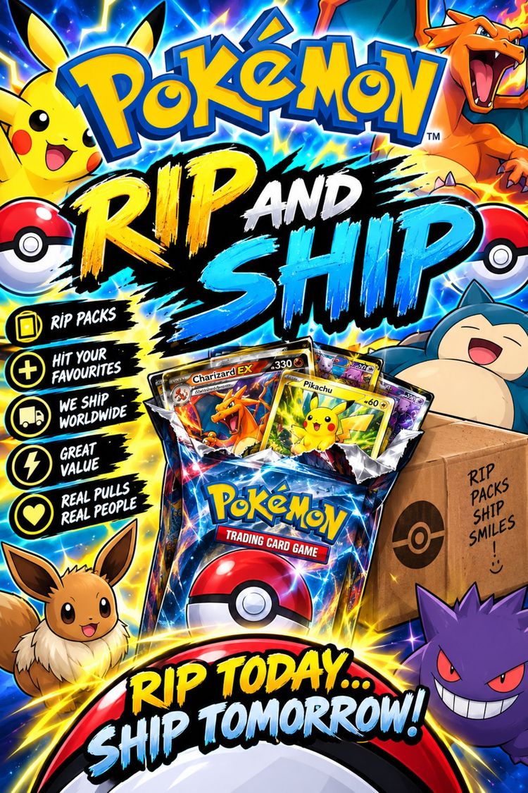 Asta dal vivo: ✂️ Rip And Ship Or If You That Person 🤣 di scouse_tcg
