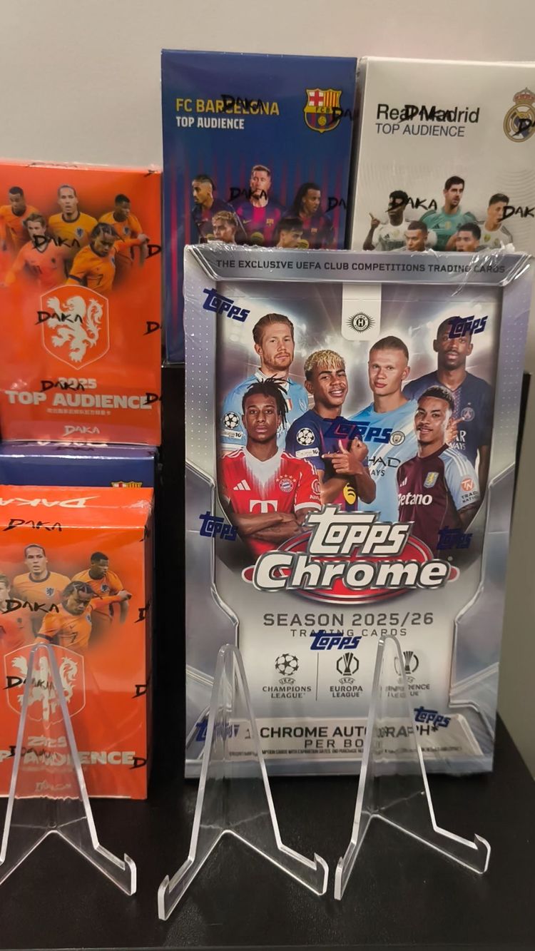 Asta dal vivo: Topps Chrome + Cartas + Misterys + Cajitas di penalyexpulsion