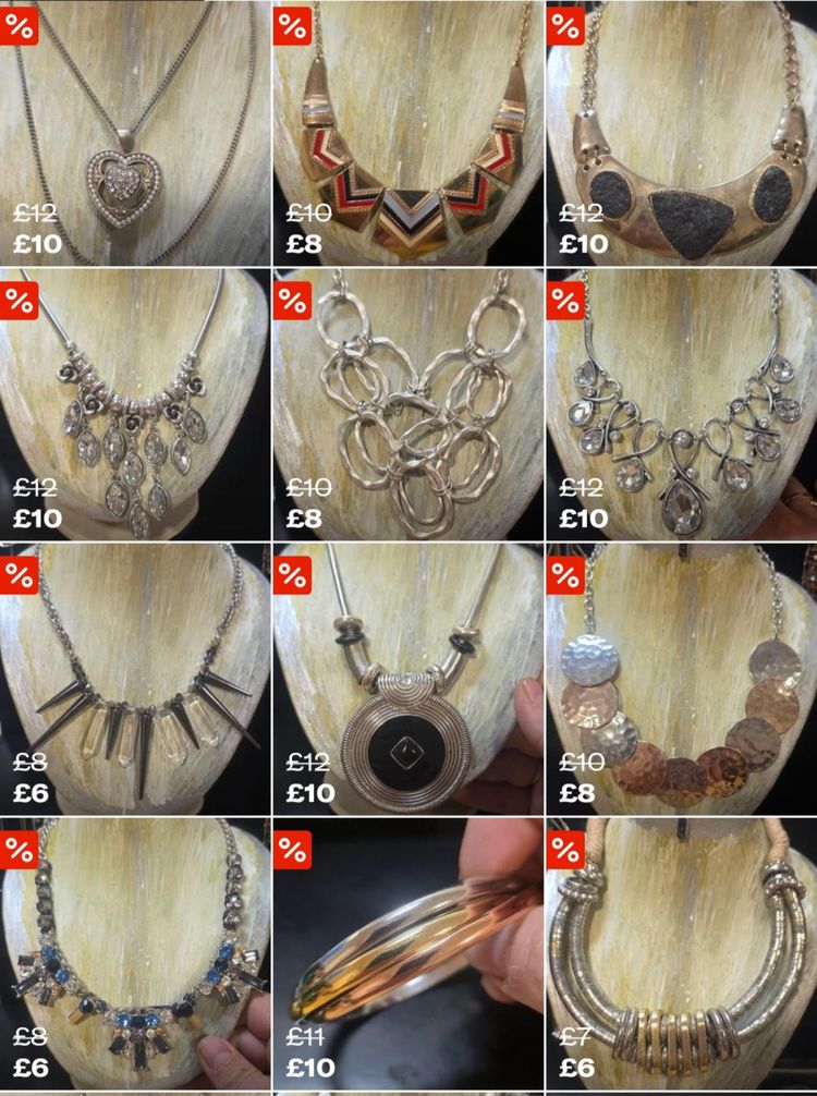 Live auction: £3 Pound 💷 Starts All JEWELLERY.  Silver On Request  by treasureboxuk