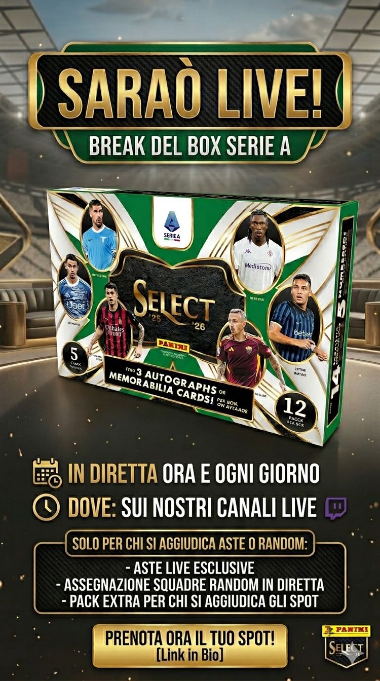 Live Trading Cards auction: SELECT SERIE A 25/26 by topgames_shop