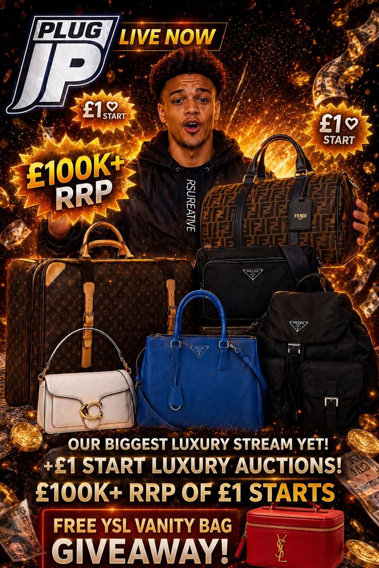 Live auction: HUGE £1 Luxury + FREE YSL | LV, Dior, Gucci, Prada & more by plugjp
