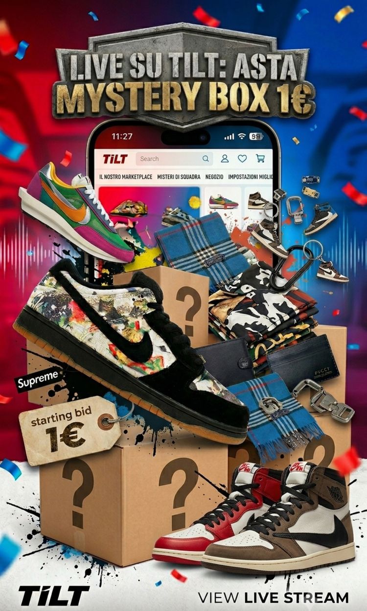 Trwająca aukcja Jordan: Mistery Box e Tante Sneakers a 1€ SENZA RISERVA!!! od mid.dissocio