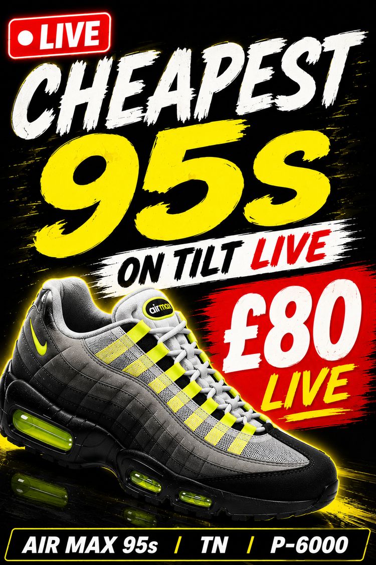 Live auction: 🔥 UNDER RETAIL STEALS | £80 AIR MAX 95 🔥 by deestrainers