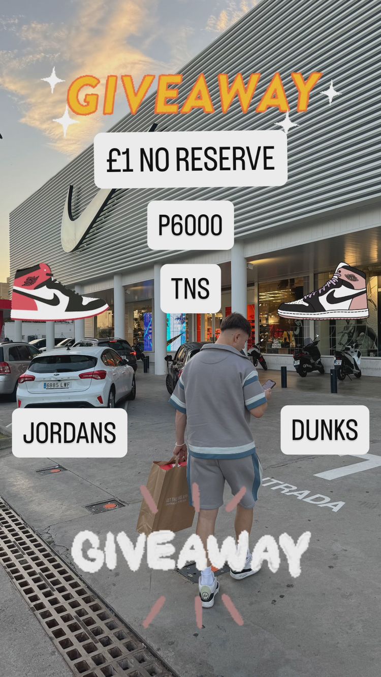 Live Menswear auction: 🚨FREE SHOES🚨 HUGE RESTOCK, LATE NIGHT RAPID AUCTIONS🔥 | £1 NR P6000, AIR MAX, JORDANS AND NIKE! by thesoleselect