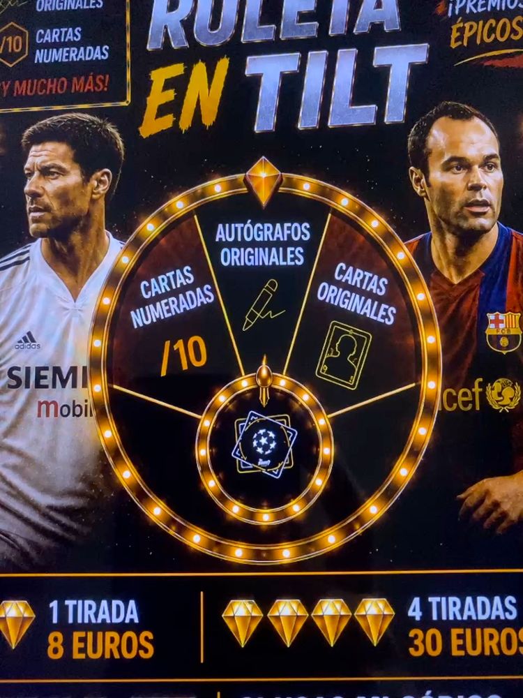 Subasta en directo de Cromos: Ruleta Tilt por diegogv89