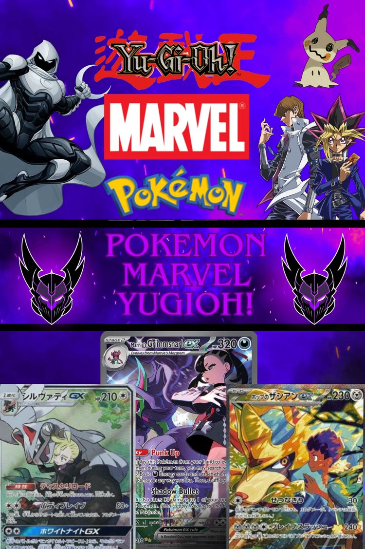 Live Trading Cards auction: POKEMON VS MARVEL VS YUGIOH by knightshadetcg
