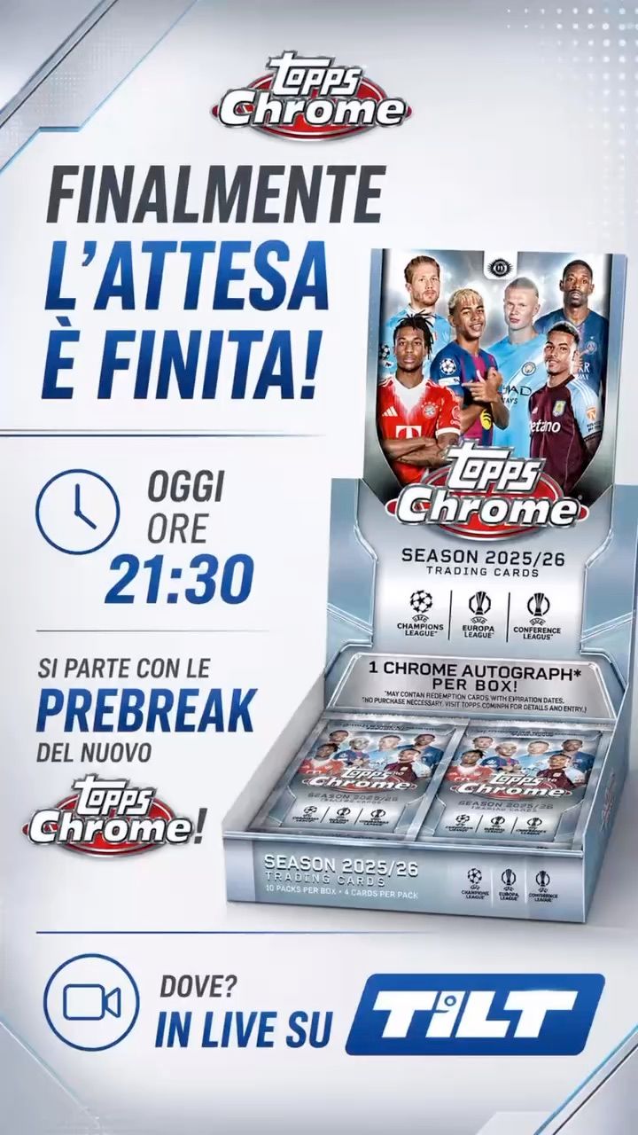 Live auction: È ARRIVATO IL NUOVO TOPPS CHROME! by tccblackbird