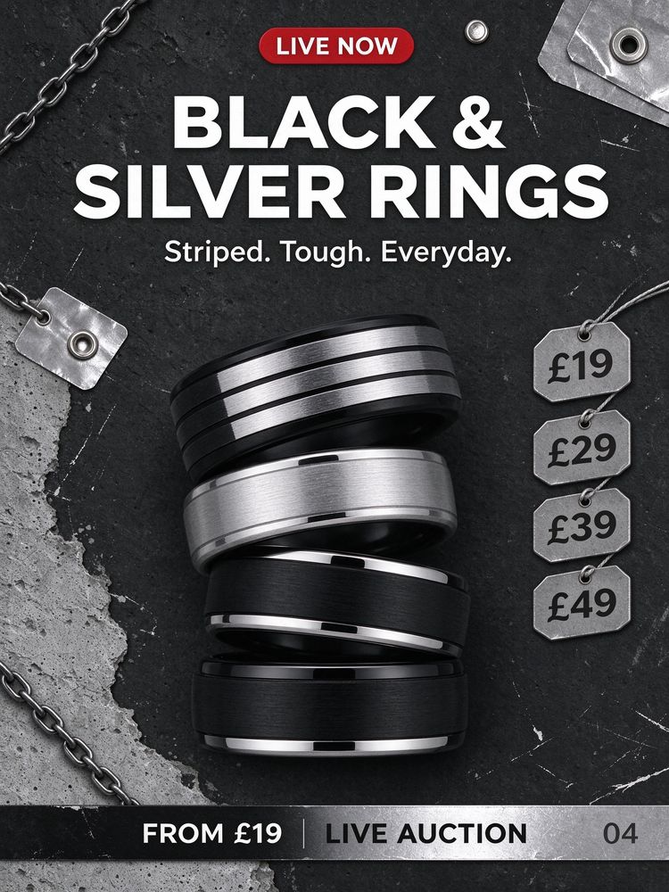 Subasta en directo: Striped Ring Drop | Live Auction £19–£49 por toneil.lizlene44