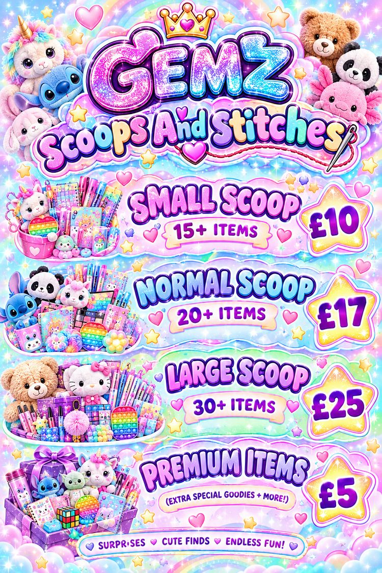 Live auction: Gemz Scoops And Stitches  by gemzscoops
