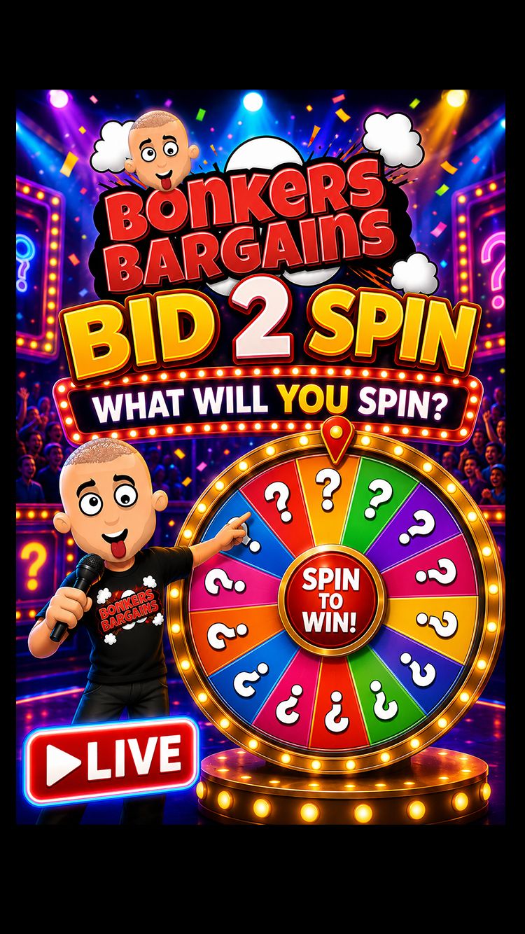 Subasta en directo: BID 2 SPIN - What Will You Spin? por bonkersbargains
