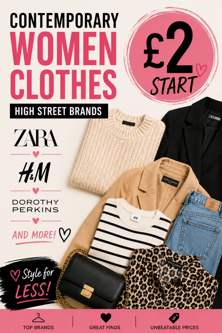 Live Womenswear auction: 💃✨️🌸 Women's high-street clothing by mayumisboutique