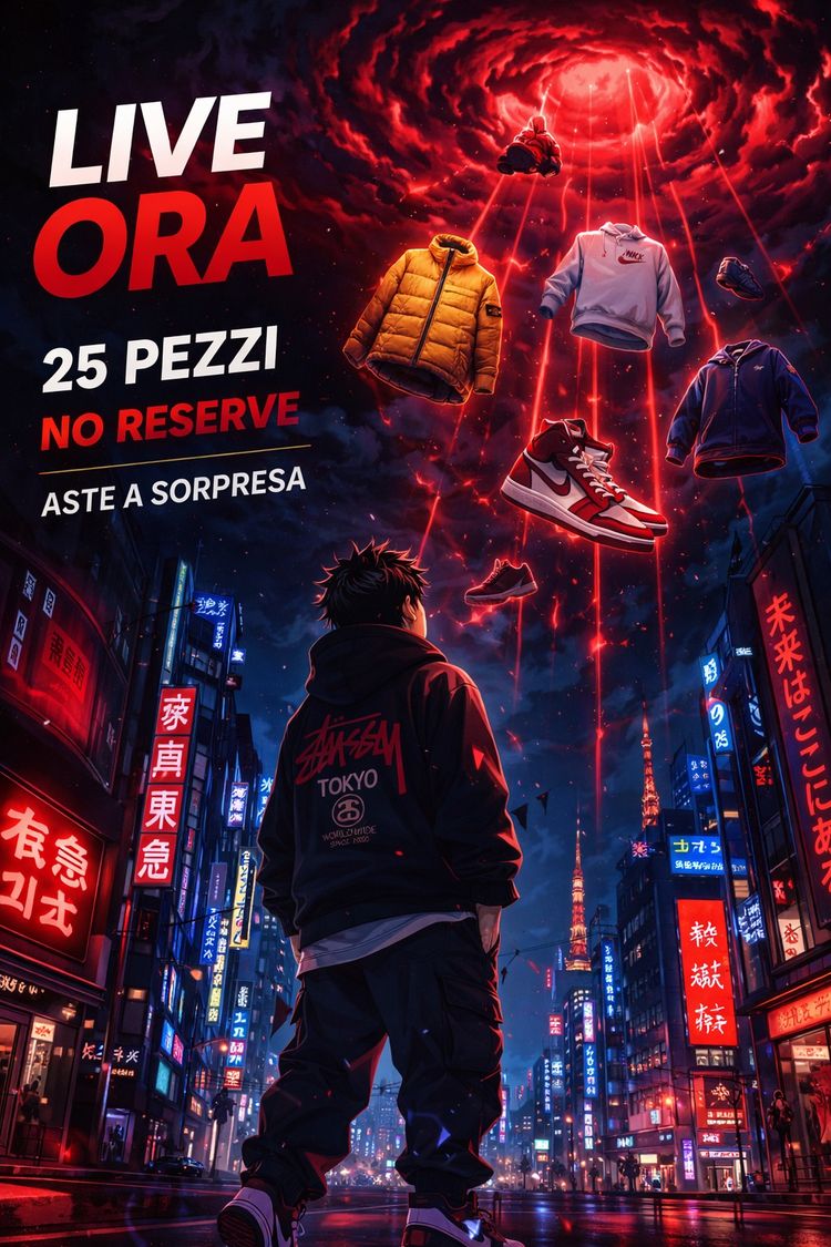 Asta dal vivo: MISSIONE TOKYO 🔴 25 PEZZI LIVE💫💫💫 di raffinato21