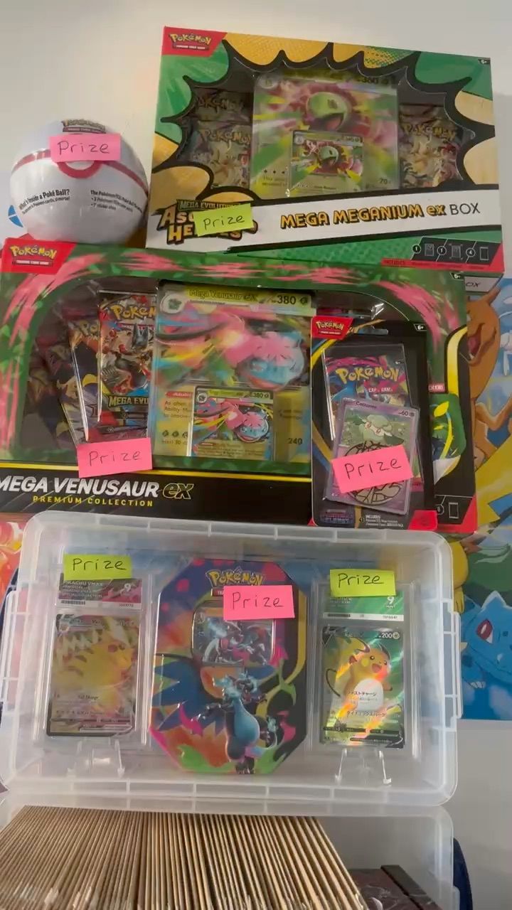 Live Trading Cards auction: ⭐️⚡️MYSTERY ENVELOPES⚡️ ⭐️MEGA VENUSAUR BOX, ASCENDED HEROES, SLABS,TINS LETTSSS GOOO by zardz_cardz