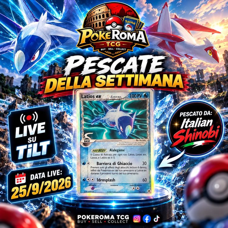 Live auction: 🔥 FRIDAY NIGHT LIVE 🔥 30º anniversario - Aste - Claim e tanto altro! by pokeroma_tcg