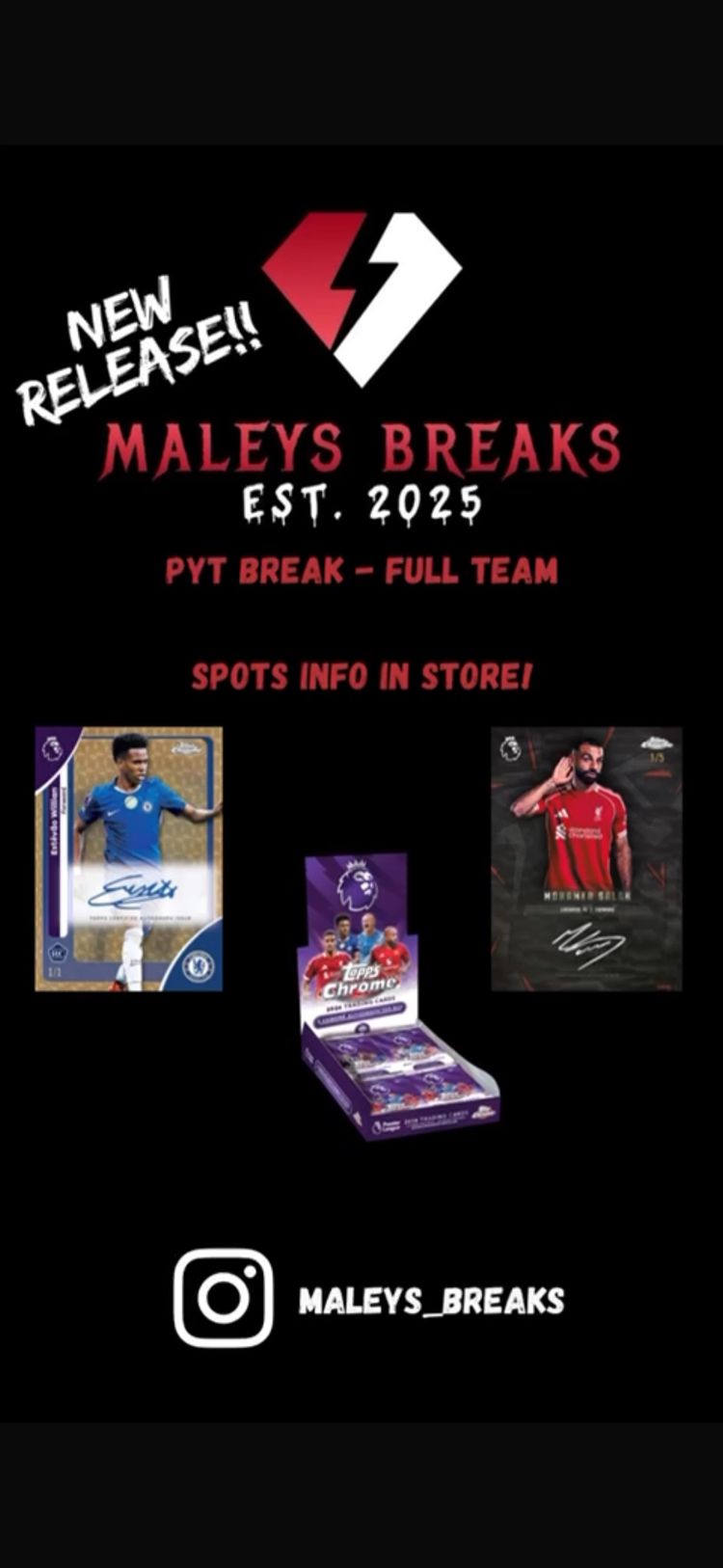 Live auction: 🔥RELEASE DAY!!!!!!!🔥TOPPS PREMIER LEAGUE CHROME LETS GO!!!!! by maleys_breaks