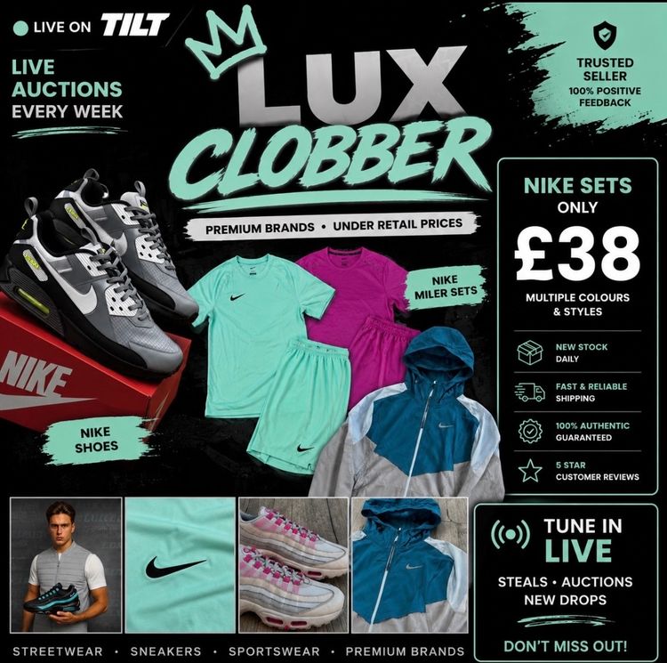 Live Sneakers auction: 🚨RESTOCK🚨 £38 NIKE SETS 95 TN AIR FORCE ADIDAS NEW BALANCE & SMALL SIZES 🛍️ by luxclobber