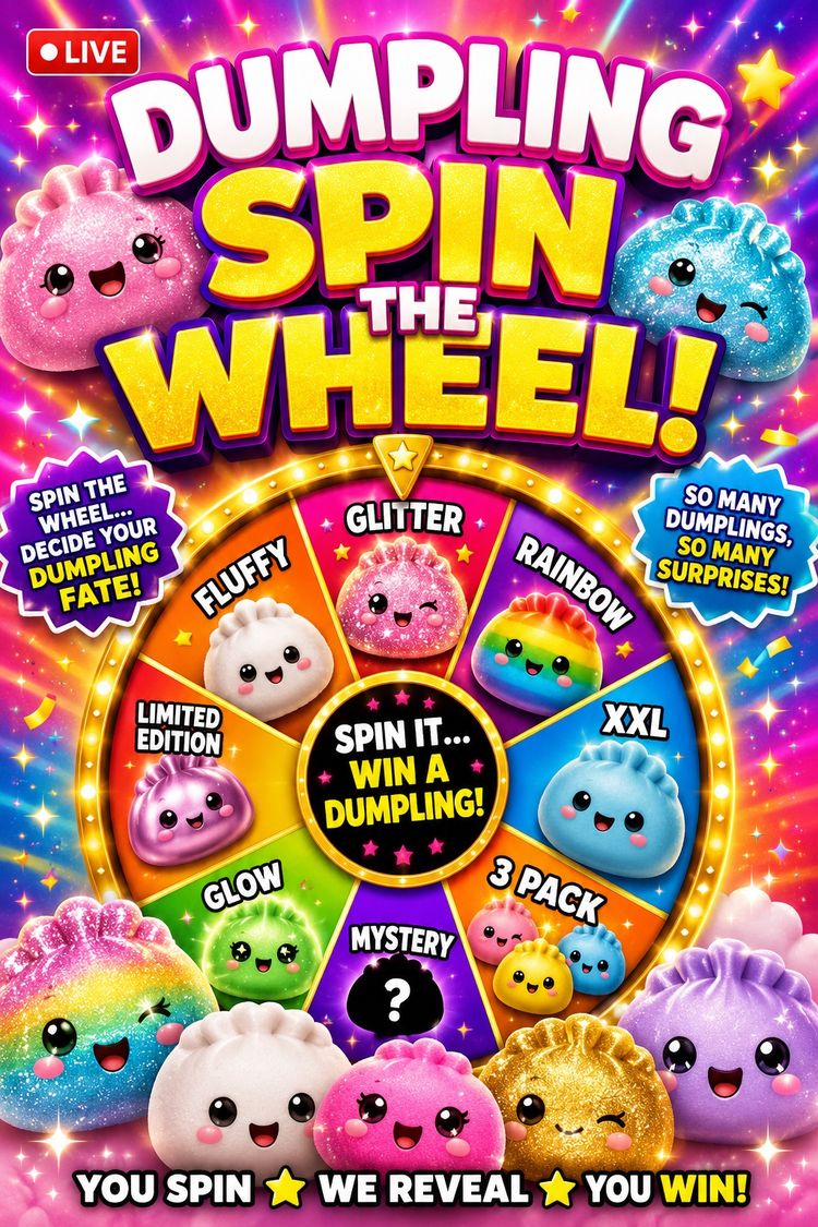 Subasta en directo: Spin the Wheel - Dumpling Special! por bonkersbargains