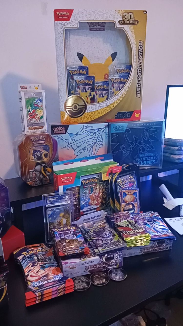 Asta dal vivo: 🚨🚨 SUPRISE SET - PHANTASMELFLAMES ETB, ETBS , 30TH CELEBRATION TINS AND MORE di pokemanetbs