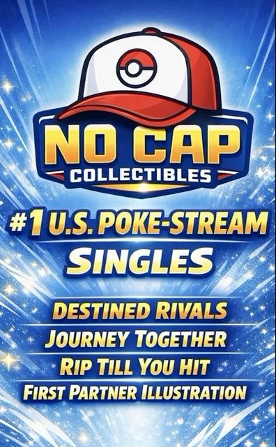 Asta dal vivo: #1 U.S. POKE-STREAM🃏SINGLES🃏🔥RIP TILL YOU HIT🔥DESTINED🔥JOURNEY🔥 di nocapcollects