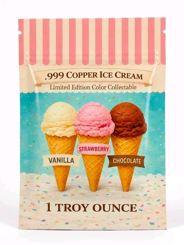 Live Coins & Collectables auction: RIP or SHIP 1oz Copper Icecream Bar by yarr_bullion