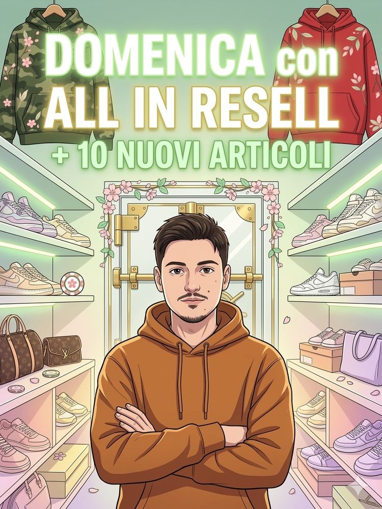 Live Adidas auction: PRE SERIE A | Mattinata con ALL IN RESELL! +10 nuovi arrivi🎰 by all.inresell