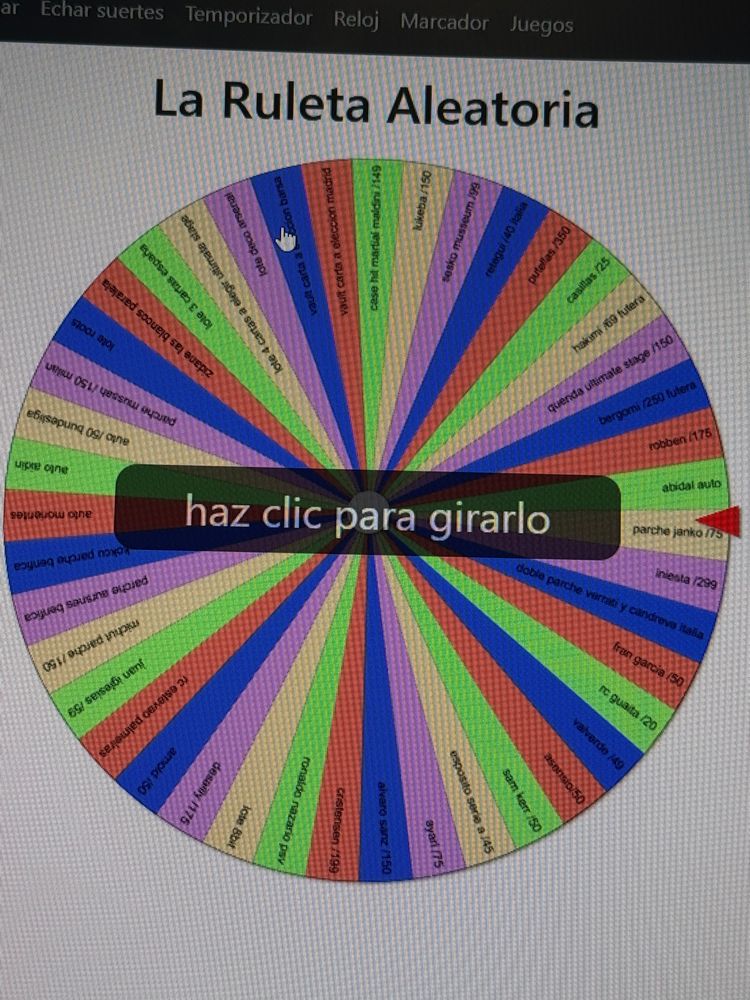 Live auction: Ruleta desde 5 euros con muchas cositas by lovercards