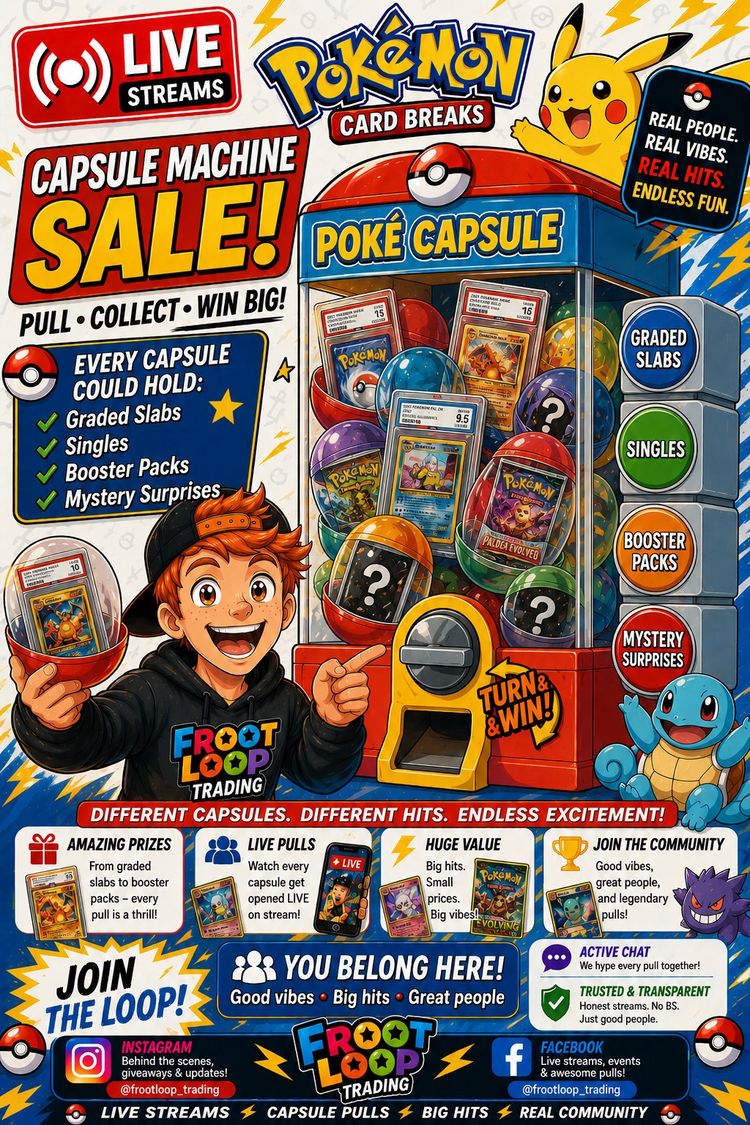 Live Trading Cards auction: Wednesday Night Madness - Don’t Miss Out - Giveaways All Stream by frootlooptrading