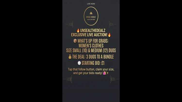 Asta dal vivo: 📦Women's Clothes in Size Small (Size 10) & Medium (Size 12) Duos! 💰  di unsealthedealz