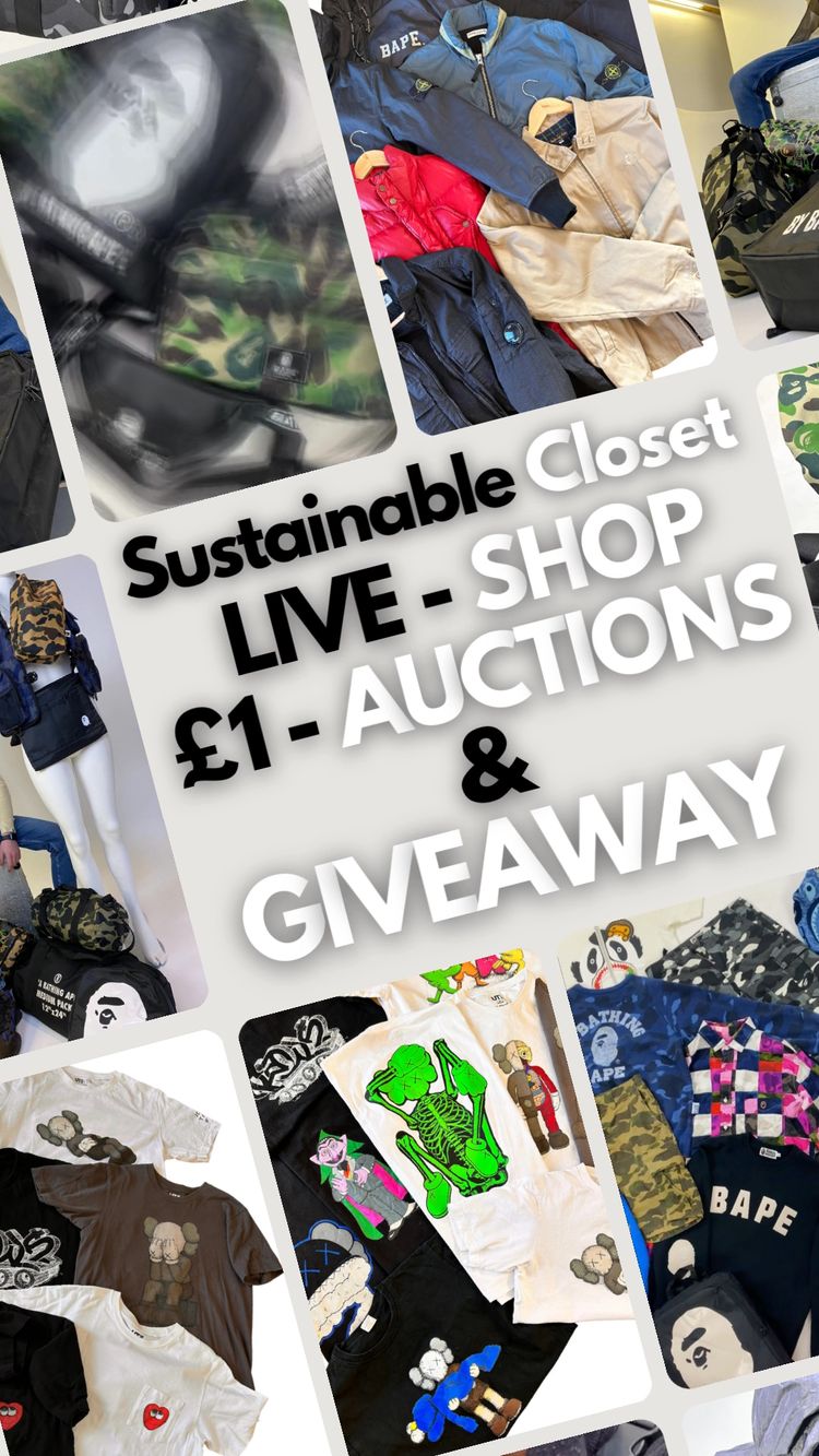 Live BAPE auction: CLEARANCE SALE 🚨 £1 AUCS & + 60% OFF RRP 🚨 XXL - XS by s.c.ltd